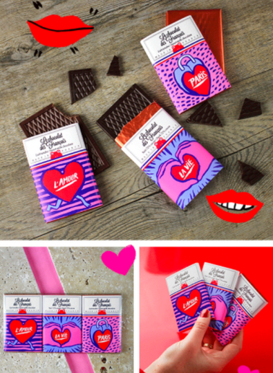 La collection du Chocolat des français à croquer pour la Saint-Valentin !