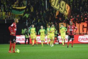 Metz ne lâche rien, Toulouse et Saint-Etienne se donnent de l’air Nantes gagne facilement à Guingamp 3 buts à 0