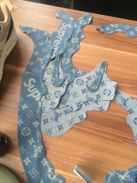 Une Air Max 1 x Supreme x LV custom Air Max 1 x Supreme x LV