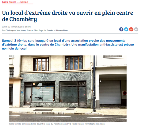 la prolifération de nids de fascistes en fRance ne vous inquiète-t-elle donc pas ? #Chambery