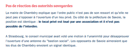 la prolifération de nids de fascistes en fRance ne vous inquiète-t-elle donc pas ? #Chambery