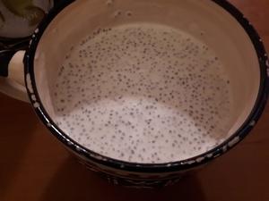 Pudding de Chia au lait de Soja Cliquer sur les photographies pour les agrandir