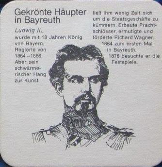 Ludwigmania: le roi comme motif de rond à bière bayreuthois