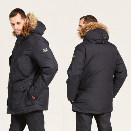 parka aigle homme bleu marine