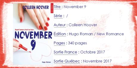 November 9 de Colleen Hoover
