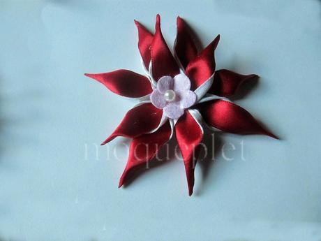 Mes ouvrages - fleurs en ruban - 3