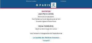 Mairie PARIS 6  La Société des Peintres Graveurs – le 15 Février 2018