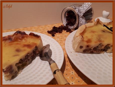 Flan vanillé aux raisins secs Flan vanillé aux raisins secs