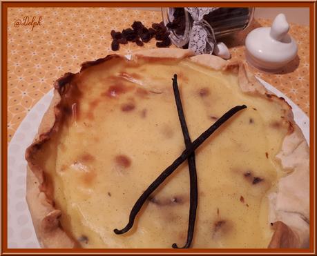 Flan vanillé aux raisins secs Flan vanillé aux raisins secs