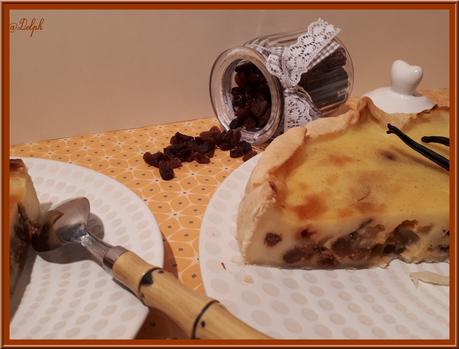 Flan vanillé aux raisins secs Flan vanillé aux raisins secs