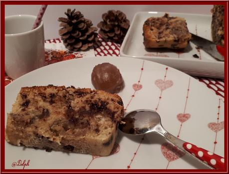 Cake aux pépites de chocolat et marrons glacés Cake aux pépites de chocolat et marrons glacés