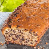 Gâteau du matin aux pépites de chocolat et aux éclats de marrons glacés