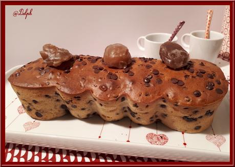 Cake aux pépites de chocolat et marrons glacés Cake aux pépites de chocolat et marrons glacés