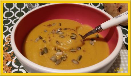 Velouté de Lentilles Corail et Potimarron