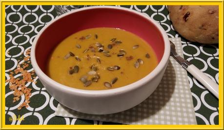 Velouté de Lentilles Corail et Potimarron