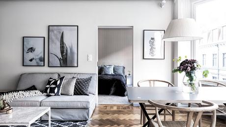 Stockholm / Un appartement de 54 m² bien pensé /