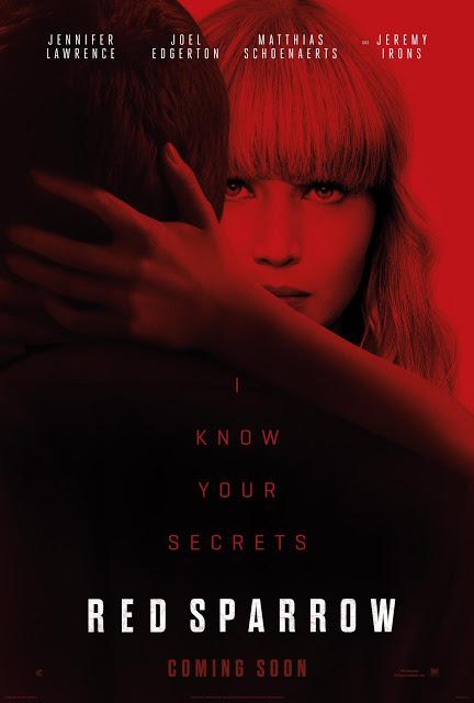 Nouveau spot TV pour Red Sparrow de Francis Lawrence (Super Bowl 2018)