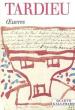 Jean Tardieu  oeuvres