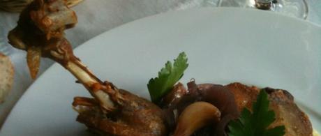 Confit de canard gersois, en salade aux noix et à l’herbe sacrée,