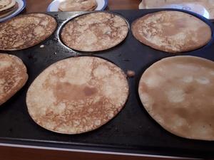 Crêpes au lait d'Amandes Cliquer sur les photographies pour les agrandir