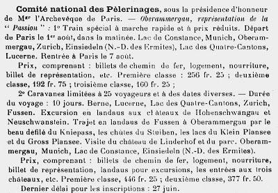 Quand l'église de France proposait la visite de Neuschwanstein  dans le cadre d'un pèlerinage
