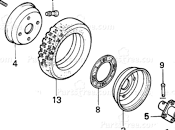 Rien qu'une roue fraiseuse neige