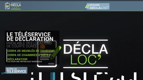 Declaloc Téléservice de déclaration préalable des locations de courte durée