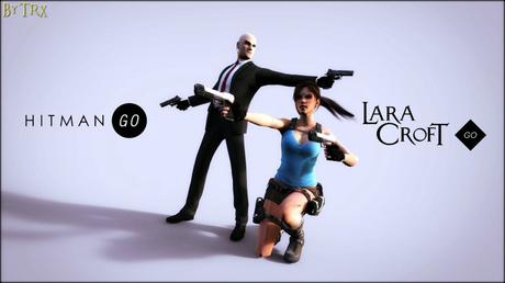 Jolie Promo pour Hitman GO et Lara Croft GO sur iPhone 