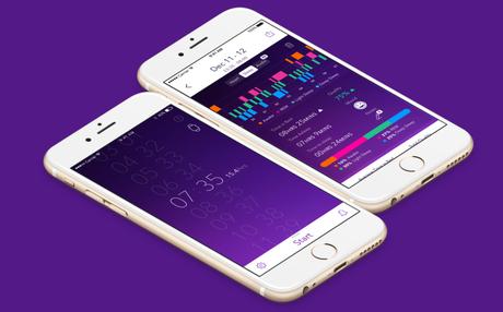 Une App sur iPhone pour le réveil et le suivi du sommeil