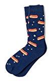 Hot Dog Dreams Navy Blue Carded Cotton Sock