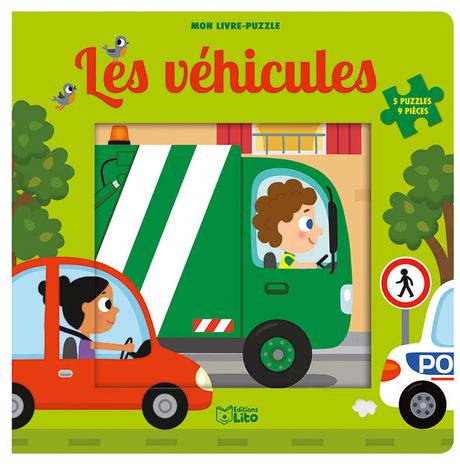 Mon livre puzzle Les vehicules - Lito