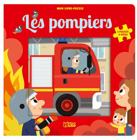 Mon livre puzzle Les pompiers - Lito