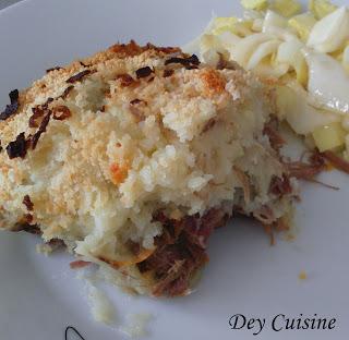 Parmentier au confit de canard