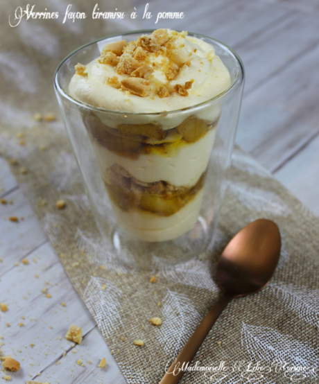 Verrines façon tiramisu à la pomme