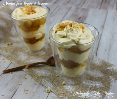 Verrines façon tiramisu à la pomme