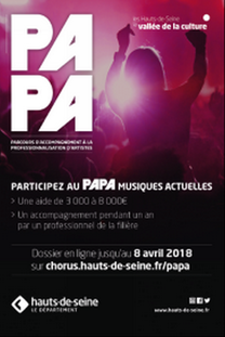 Lancement de la 4è édition du PAPA  (Plan D’accompagnement à la professionnalisation des artistes des musiques actuelles