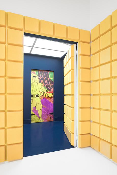 Un Gyoza bar aménagé comme une station de métro Un Gyoza bar aménagé comme une station de métro