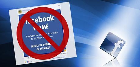 « Facebook va fermer les 29, 30 et 31 février pour cause de maintenance »…  Attention au canular !