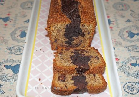 Cake Marbré Noisetine et Chocolat, de Philippe Conticini
