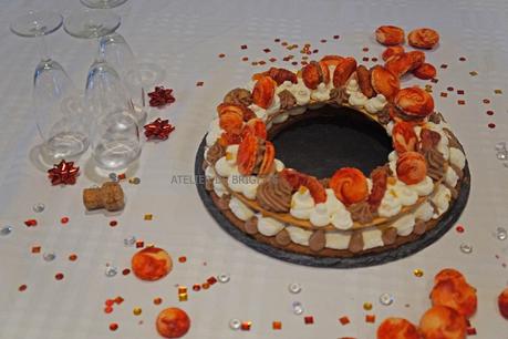 Circle Cake, Namelaka Chocolat épicé, orange et oranges sanguines
