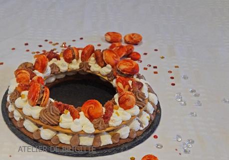 Circle Cake, Namelaka Chocolat épicé, orange et oranges sanguines