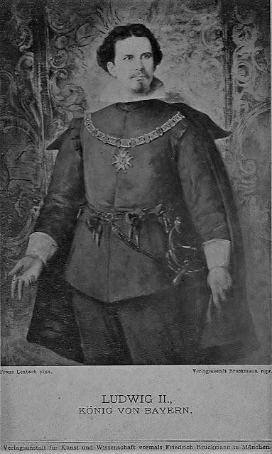 Louis II peint par Lenbach, une photographie ancienne
