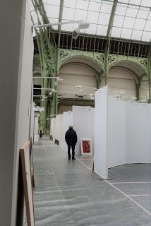 Grand Palais / Paris/ installation de Art en Capital fevrier 2018