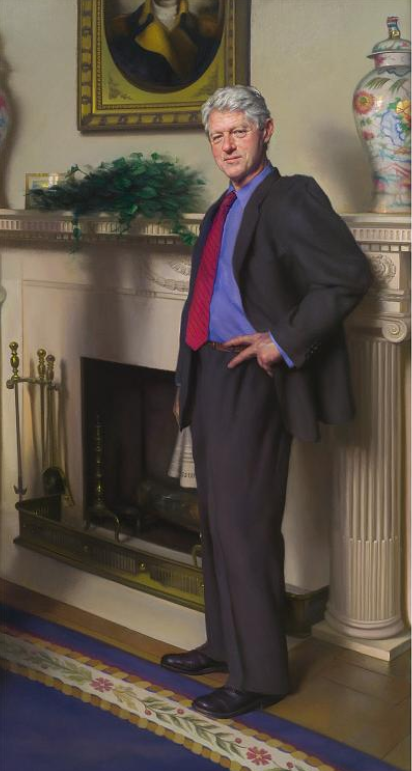 Les nouveaux portraits des Obama pour la National Portrait Gallery de Washington Bill Clinton (Nelson Shanks)