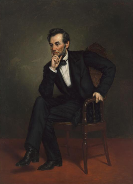 Les nouveaux portraits des Obama pour la National Portrait Gallery de Washington Abraham Lincoln (George Peter Alexander Healy) ; Grover Cleveland (Anders Leonard Zorn) ; Herbert Hoover (Douglas Granville Chandor) ; George W. Bush (Robert A. Anderson) ; Barack Obama (Kehinde Wiley) ;