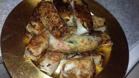 Nems au porc, citronnelle et coriandre cuisson au four