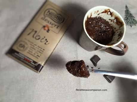 Mugcake fondant chocolat noix de coco recette express et cuisson micro ondes