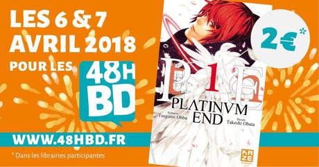 Le tome 1 du manga Platinum End à 2€ chez Kazé à l’occasion des 48H BD
