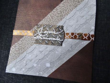 Une carte anniversaire pour le challenge Passion cartes créatives Une carte anniversaire pour le challenge Passion cartes créatives