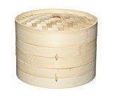 Kitchen Craft Pure Oriental Cuit vapeur Bambou 2 niveau + couvercle